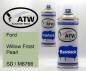 Preview: Ford, Willow Frost Pearl, SD / M6766: 400ml Sprühdose + 400ml Klarlack - Set, von ATW Autoteile West.